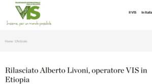 Etiopia, rilasciato il cooperante italiano Alberto Vivoni