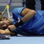 Atp Finals: Berrettini choc, si ritira con Zverev. Sinner pronto a subentrare