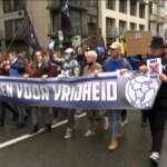 Covid: Belgio, 35mila in piazza a Bruxelles contro le restrizioni