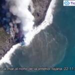 La Palma, la lava del vulcano cade nell’Oceano per la terza volta