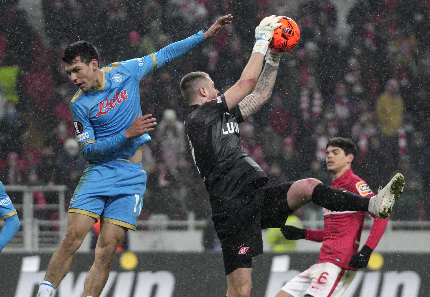 Europa League, il Napoli cede allo Spartak: 2-1 a Mosca e raggiunto in vetta