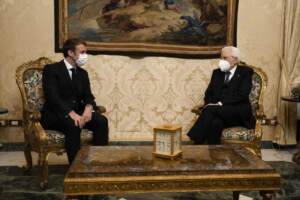 Quirinale, il Presidente Mattarella riceve Emmanuel Macron