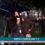 Daspo di tre anni al tifoso che ha molestato la giornalista sportiva mentre era in diretta tv