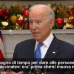 Omicron, Biden: “Inevitabile che arrivi anche negli Usa, servono vaccini e mascherine”