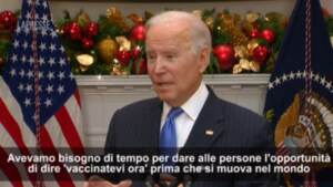 Biden su variante Omicron