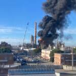 Livorno, incendio in una raffineria dell’Eni
