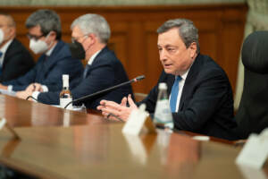 Il Presidente del Consiglio Mario Draghi incontra i Sindacati a Palazzo Chigi