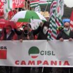 Napoli, sindacati in piazza contro la manovra