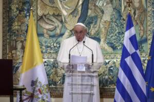 Papa Francesco in Grecia, la seconda tappa del suo 35esimo viaggio apostolico