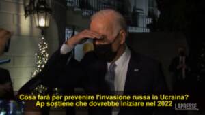 Usa, Biden: “Non accetto linee rosse da Mosca sull’Ucraina”