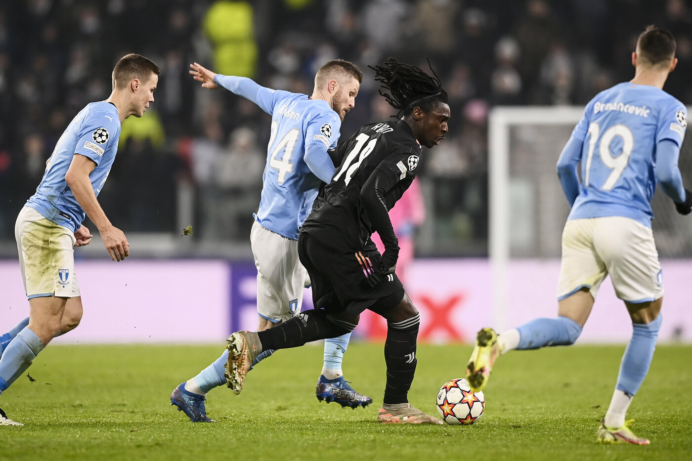 Champions, Kean stende il Malmoe e la Juve conquista il primato del girone