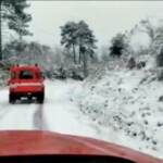 Maltempo, intense nevicate a Pistoia: intervengono i vigili del fuoco