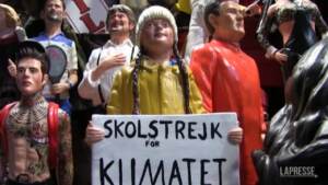 San Gregorio Armeno, Greta Thunberg tra i pastori del presepe napoletano