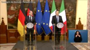 Italia-Germania, Draghi: “Legame forte, affrontare insieme grandi sfide Ue”