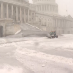 La neve imbianca Capitol Hill a Washington