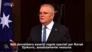 Caso Djokovic, premier Australia: “Esenzione dovrà essere confermata per entrare, non ci sono regole speciali per lui”
