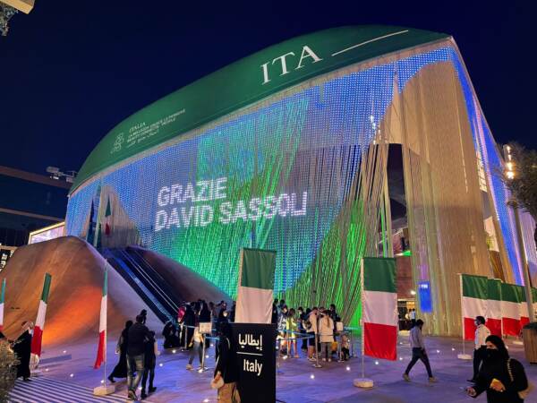 Sassoli: Padiglione Italia a Expo Dubai gli rende omaggio