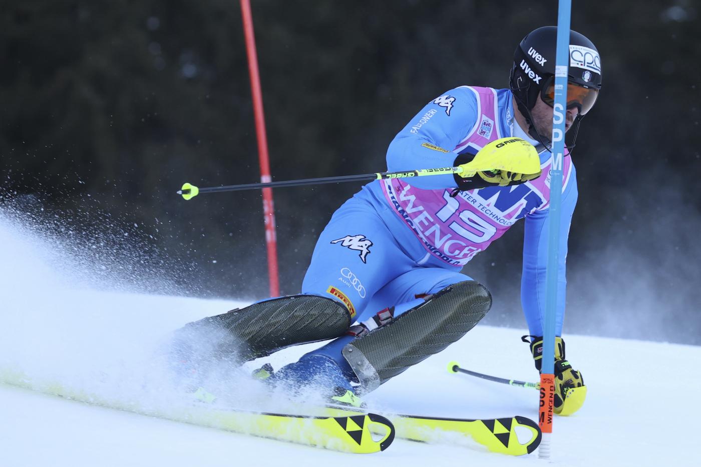 Giuliano Razzoli torna sul podio, 3° nello slalom di Wengen