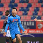 Calcio: il Napoli vince a Bologna con doppietta Lozano. Osimhen in campo