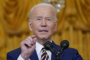 USA, presidente Biden in conferenza stampa per il bilancio del suo primo anno alla Casa Bianca
