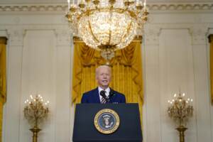USA, presidente Biden in conferenza stampa per il bilancio del suo primo anno alla Casa Bianca