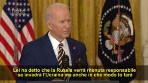 Ucraina, Biden: “Credo che Putin non abbia ancora deciso”