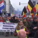 Bruxelles, ancora proteste contro restrizioni anti Covid
