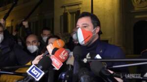 Quirinale, Salvini: “Spiace per i no pregiudiziali di Letta. Togliere Draghi da premier è pericoloso”