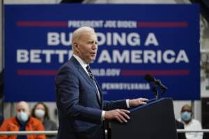 Joe Biden in visita all'Università Carnegie Mellon di Pittsburgh