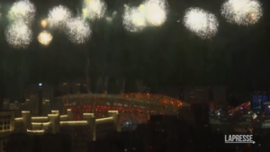 Pechino 2022: i fuochi d’artificio aprono i Giochi olimpici invernali