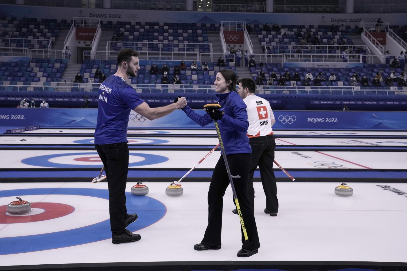 Pechino 2022: curling da sogno, doppio misto Italia fa 6 su 6 ed è in semifinale