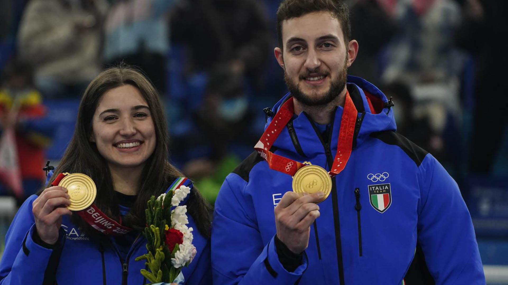 Pechino 2022, le immagini dell’oro nel curling di Constantini e Mosaner | GALLERY