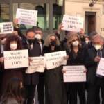 Flash mob della Lega a Montecitorio: “Stop al caro bollette e sotegno al superbonus”