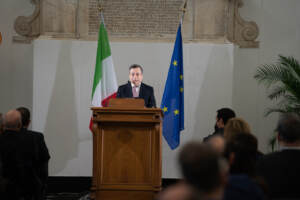 Il Presidente Mario Draghi in visita a Genova