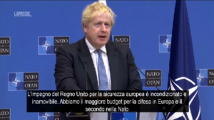 Ucraina, Johnson: “L’impegno del Regno Unito per la sicurezza europea è incondizionato”