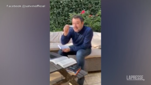 Covid: Salvini mostra tampone, dopo 10 giorni è negativo