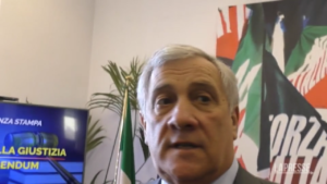 Riforma giustizia, Tajani: “Votare in fretta ma bene, altrimenti sosterremo i Referendum”