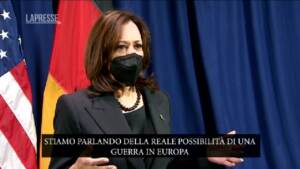 Ucraina, Harris: “Parliamo della reale possibilità di una guerra in Europa”