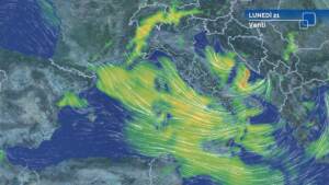 Meteo venti lunedì 21 febbraio