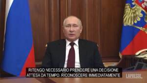 Putin riconosce le repubbliche separatiste del Donbass