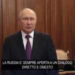 Ucraina, Putin: “Russia aperta al dialogo ma interessi e sicurezza del suo popolo non sono negoziabili”
