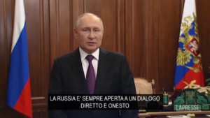 Ucraina, Putin: “Russia aperta al dialogo ma interessi e sicurezza del suo popolo non sono negoziabili”