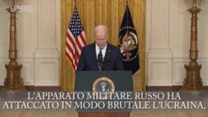 Ucraina, Biden: “Putin ha scelto la guerra, la Russia pagherà prezzo altissimo”