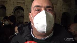 Fiaccolata per l’Ucraina, Zingaretti: “Putin ritiri truppe”