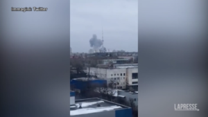 Ucraina, colpita la torre tv a Kiev