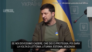 Ucraina, Zelensky: “Se noi cadiamo i prossimi saranno i paesi baltici”