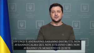 Ucraina, Zelensky: “Gli invasori troveranno una resistenza feroce”