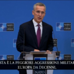 Ucraina, Stoltenberg: “Questa è la guerra di Putin. La peggiore aggressione in Europa da decenni”