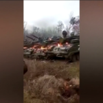 Ucraina: carri armati russi in fiamme a Mykolaiv