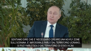 Ucraina, Putin: “Introdurre No Fly Zone significa prendere parte al conflitto”
